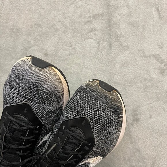 Nike Air Max Flyknit Racer DJ6106-001 Men’s 10.5 Black White Running Shoes - Picture 5 of 9